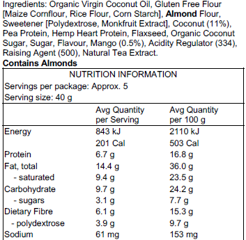 Mango and Coconut 180g Aug25