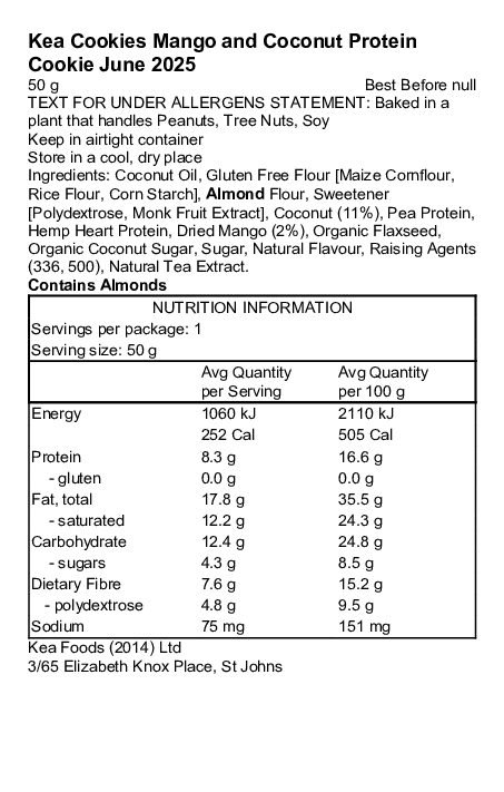 20260224Kea_Cookies_Mango_and_Coconut_Protein_Cookie_Label